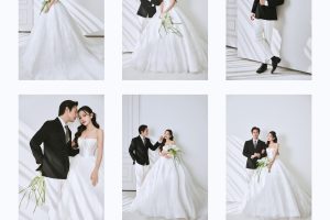 Bộ ảnh cưới phong cách Hàn Quốc sang trọng và nhẹ nhàng của cặp đôi trong studio.