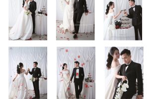 Bộ sưu tập ảnh cưới lãng mạn và sang trọng của cặp đôi được chụp tại studio.