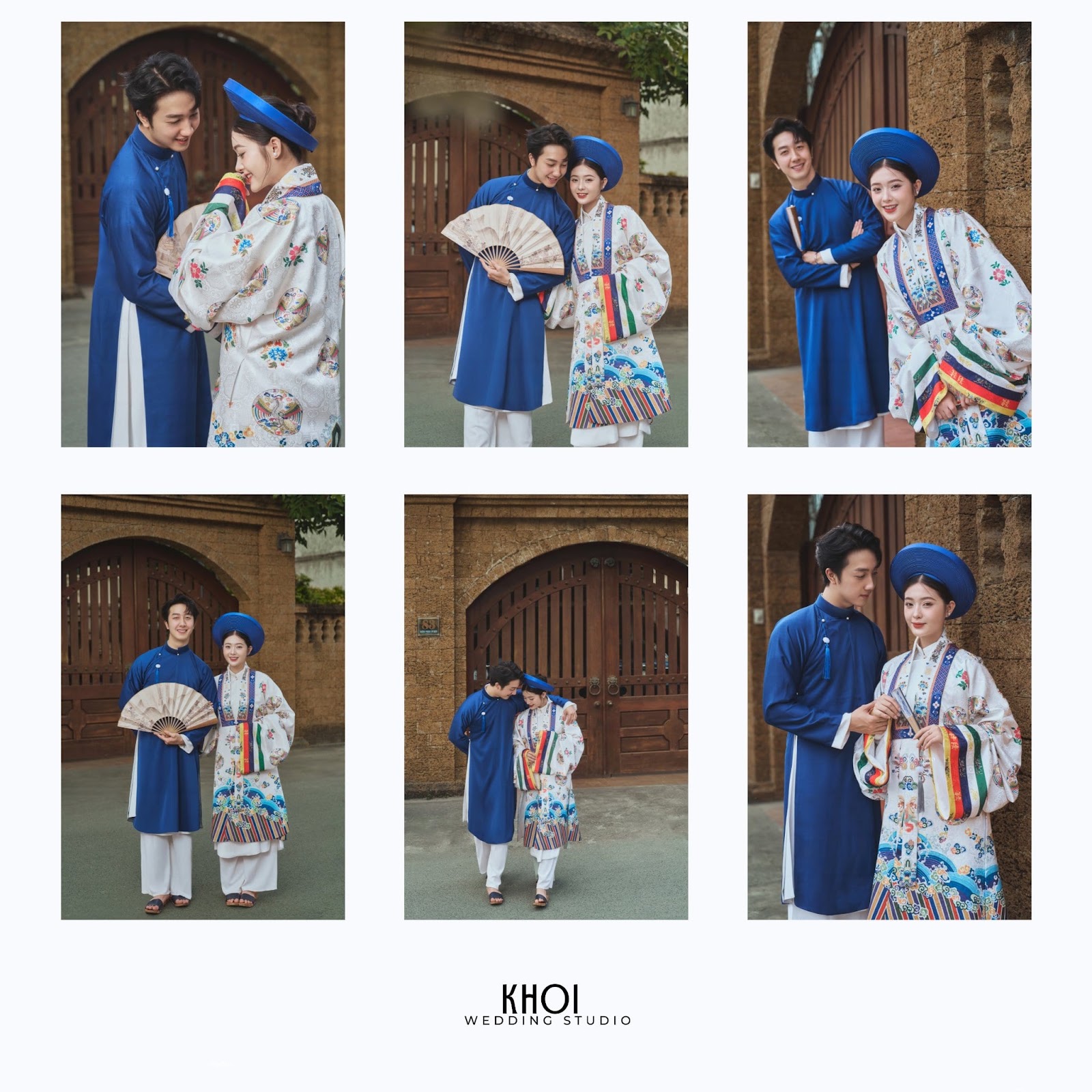Chú rể mặc vest lịch lãm chụp ảnh cưới cùng cô dâu tại Khói Studio TP Vinh