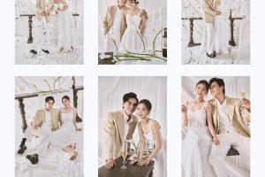 Bộ ảnh cưới phong cách Hàn Quốc nhẹ nhàng và sang trọng của cặp đôi tại studio.