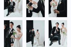 Bộ ảnh cưới phong cách Hàn Quốc sang trọng và lãng mạn của cặp đôi tại studio.
