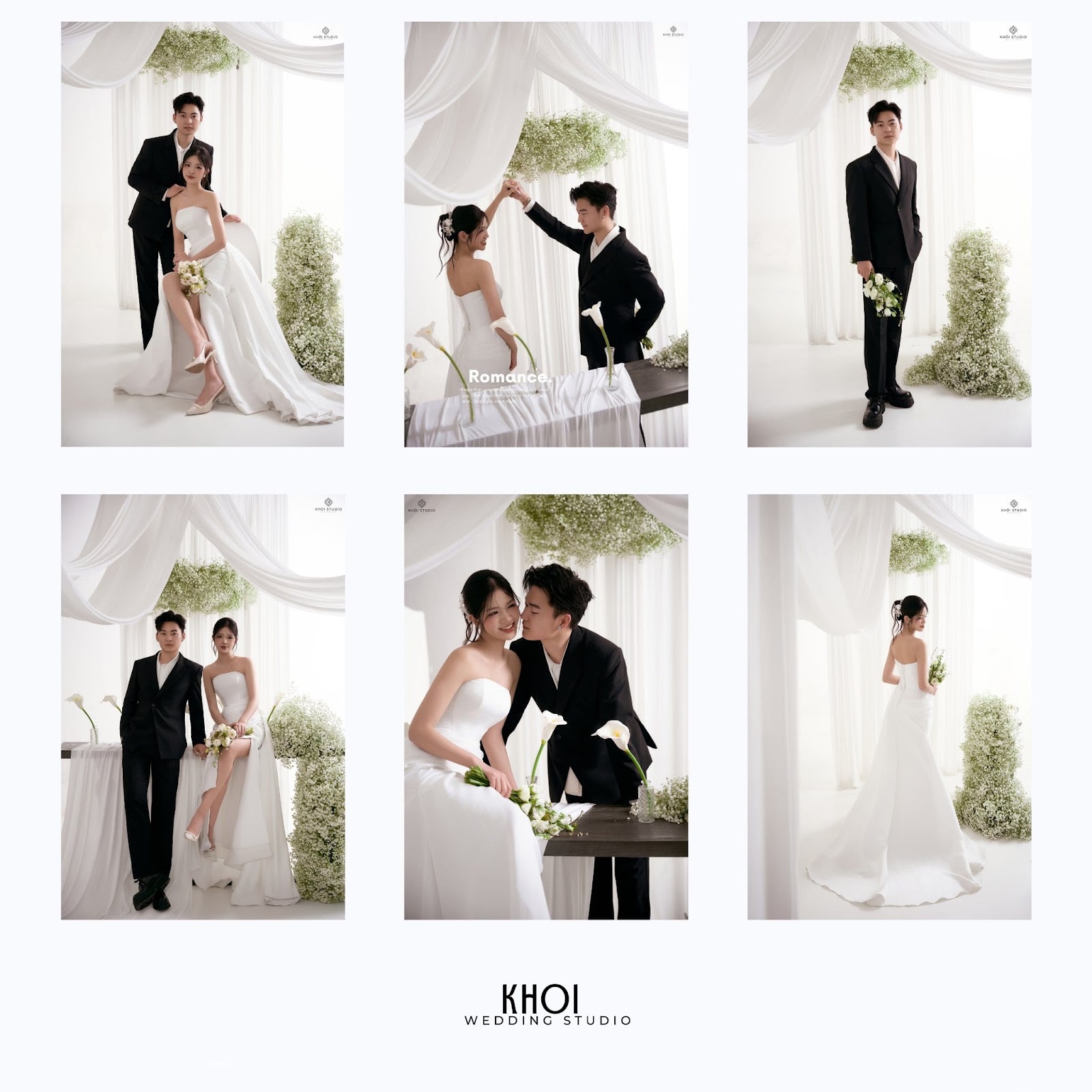 Cô dâu mang bầu rạng rỡ trong trang phục cưới nhẹ nhàng tại studio Khói Studio TP Vinh