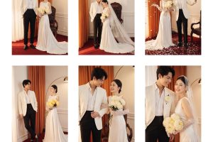 Bộ ảnh cưới phong cách Hàn Quốc sang trọng và lãng mạn được thực hiện tại studio.