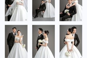 Bộ ảnh cưới studio phong cách Hàn Quốc sang trọng và lãng mạn của cặp đôi.