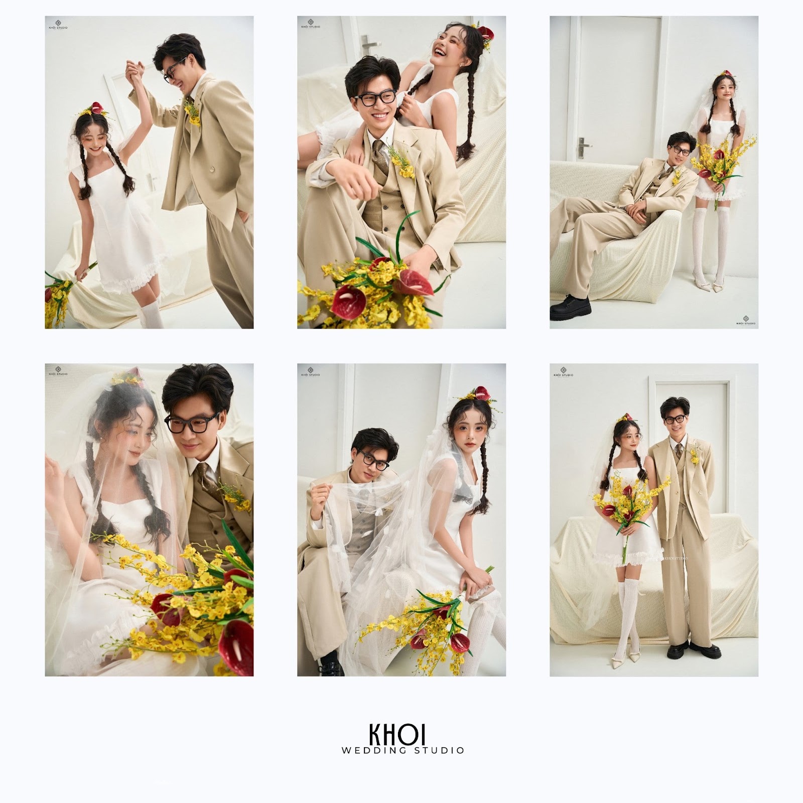 Album ảnh cưới đẹp của khách tại Khói Studio với phong cách tự nhiên và cảm xúc chân thật tại TP Vinh Nghệ An