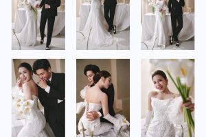 Bộ sưu tập ảnh cưới lãng mạn và sang trọng của cặp đôi tại studio.