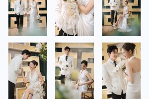 Bộ ảnh cưới phong cách Hàn Quốc nhẹ nhàng và sang trọng của cặp đôi tại studio.