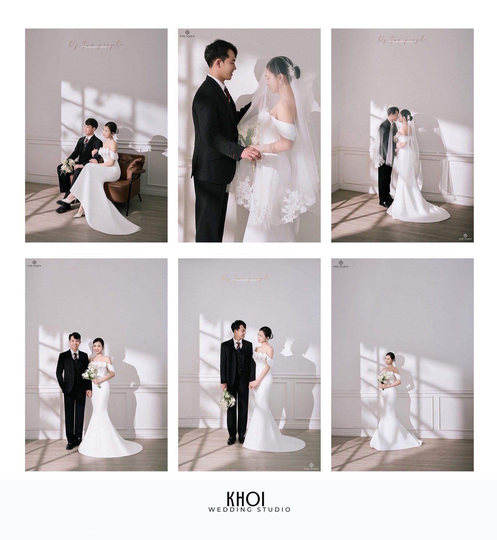 Khoảnh khắc hạnh phúc của cặp đôi trong studio ảnh cưới Khói Studio TP Vinh