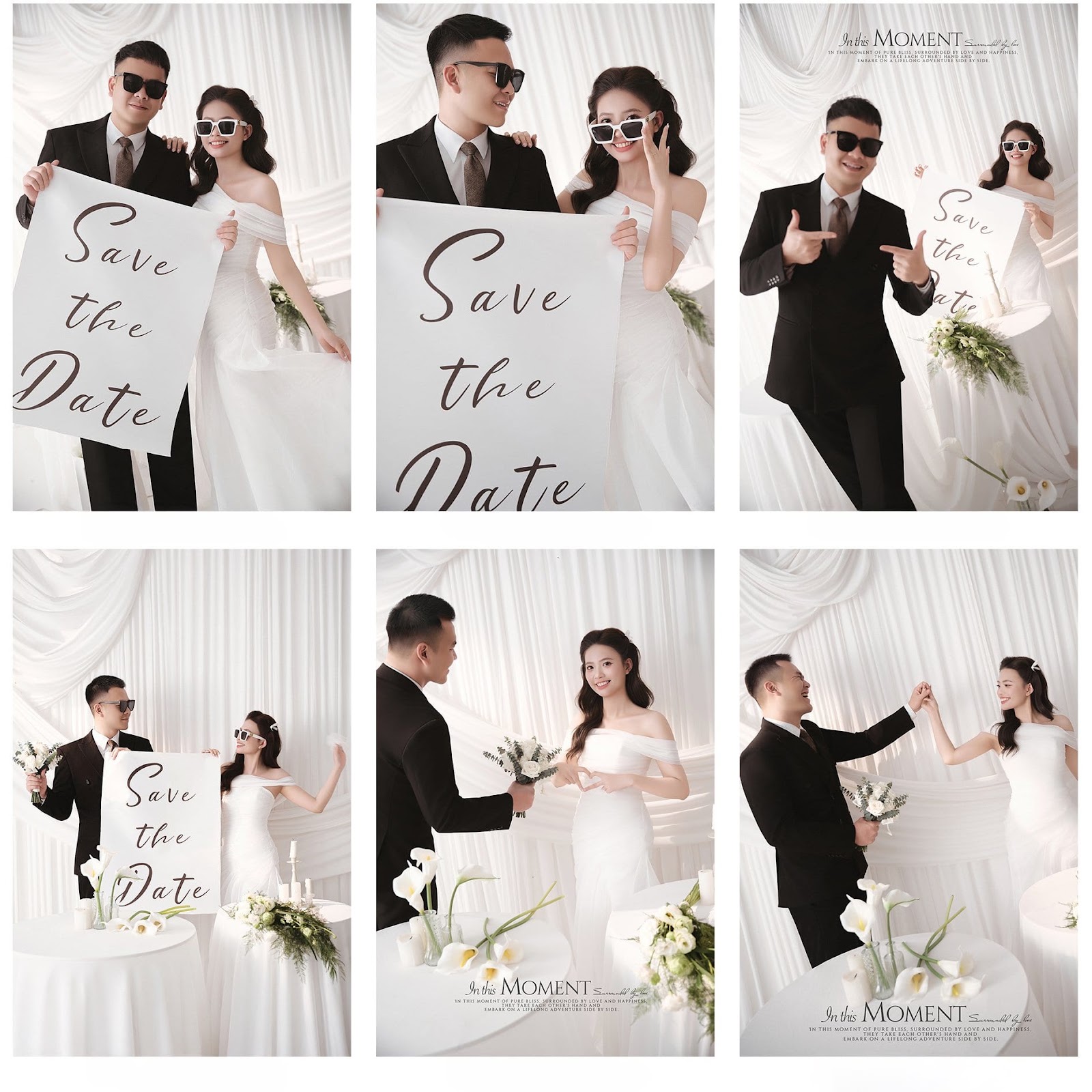Cặp đôi đang xem album ảnh cưới thực hiện bởi Khói Studio tại Vinh Nghệ An