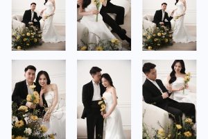 Bộ ảnh cưới phong cách Hàn Quốc sang trọng và lãng mạn của cặp đôi tại studio.